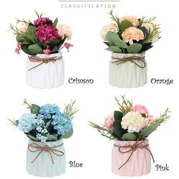 1Pcs Artificial Potted Flower Real Touch Artificial 4 Style Artificial Hydrangea Bouquet Silk Flower For Home Wedding Decoration
1Pcs Artificial Potted Flower Real Touch Artificial 4 Style Artificial Hydrangea Bouquet Silk Flower For Home Wedding Decoration