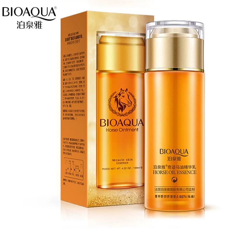 BIOAQUA 1PC Horse Ointment Emulsion Essence cream Hydrating Moisturizing Whitening Oil Control Nourishing Foundation Face Care Beauty 2