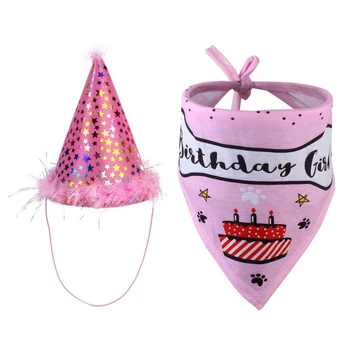 Pet Hat Saliva Towel Set High Quality Headwear Birthday Pet Sequins Dog Puppy Party Costume Cat Hat Accessory Birthday Party
Pet Hat Saliva Towel Set High Quality Headwear Birthday Pet Sequins Dog Puppy Party Costume Cat Hat Accessory Birthday Party