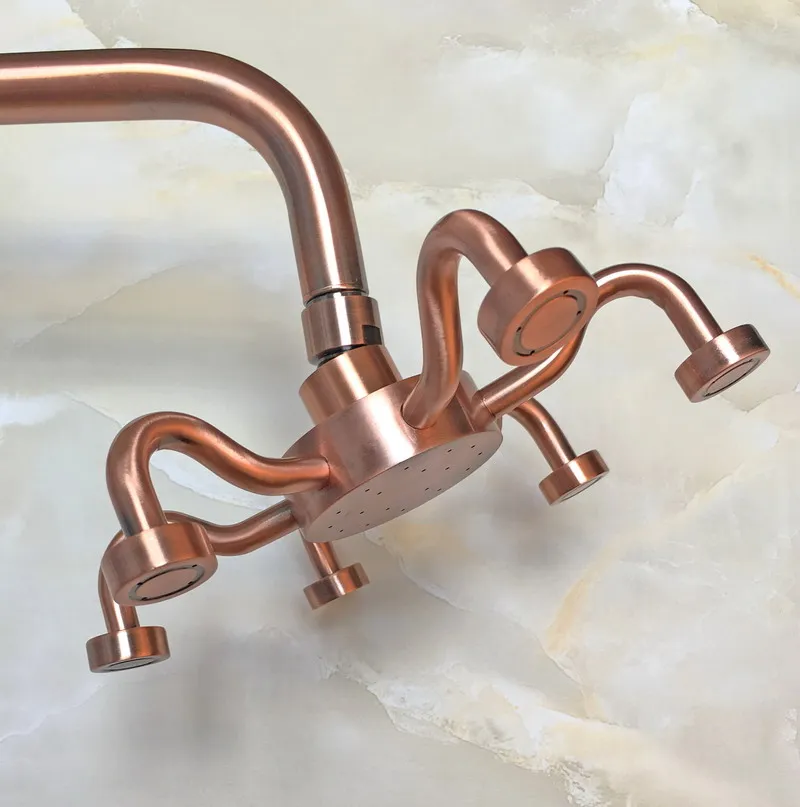 8" ( inch ) Vintage Red Copper Antique Brass Six Claw Bath Rainfall Shower head / Bathroom Accessory (Standard 1/2") ash218
8" ( inch ) Vintage Red Copper Antique Brass Six Claw Bath Rainfall Shower head / Bathroom Accessory (Standard 1/2") ash218