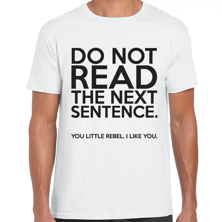 funny printed mens tshirt rebel novelty slogan t shirts funny