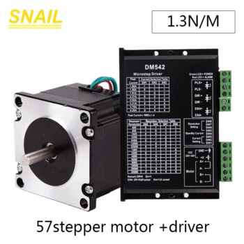 1.3N.M 53.3mm length.2 phase 57 stepper motor.with DM542 driver.for Engraving machine.Industrial equipment.for 3D printing
1.3N.M 53.3mm length.2 phase 57 stepper motor.with DM542 driver.for Engraving machine.Industrial equipment.for 3D printing