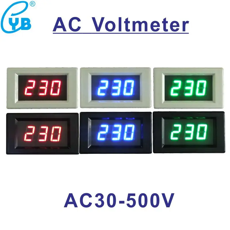 YB4835 LED AC Voltmeter Voltage Meter AC30-500V Digital Voltage Monitor AC120V 240V 380V Voltage Detector D85 Volt Panel Meter
YB4835 LED AC Voltmeter Voltage Meter AC30-500V Digital Voltage Monitor AC120V 240V 380V Voltage Detector D85 Volt Panel Meter