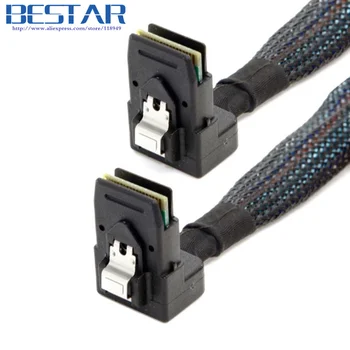 20cm 0.2M Internal Mini SAS SFF-8087 90 Degree Angled to Angled SFF-8087 Server Hard Disk Raid Data Cable
20cm 0.2M Internal Mini SAS SFF-8087 90 Degree Angled to Angled SFF-8087 Server Hard Disk Raid Data Cable