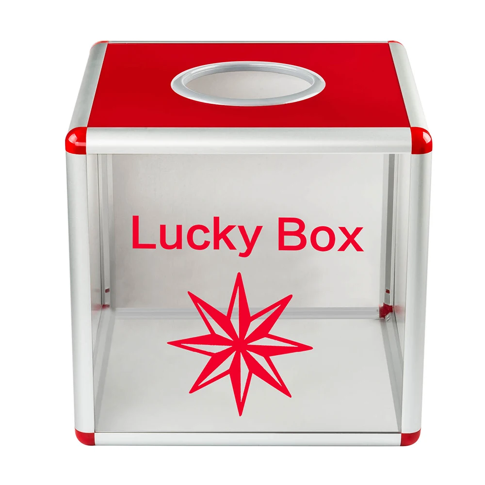 Портативная лотерейная коробка акриловая LuckyDraw с лотерейным мячом может быть