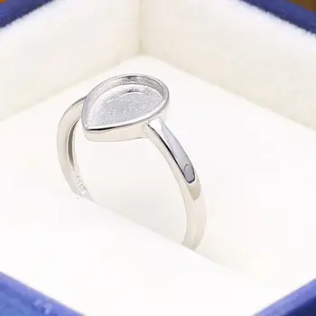 7x10mm Pear Cabochon Semi Mount Women Engagement Wedding Ring925 Sterling Silver White Gold Color Fine Jewelry Setting
7x10mm Pear Cabochon Semi Mount Women Engagement Wedding Ring925 Sterling Silver White Gold Color Fine Jewelry Setting