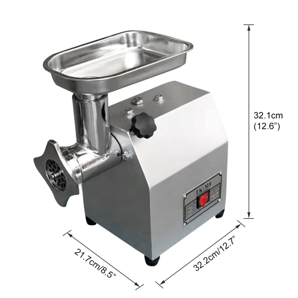 550W Home Electric Meat Grinder Sausage Stuffer Mincer Stainless Steel Commercial Heavy Duty Food Mincer Sonifer Kitchen Tool (6)