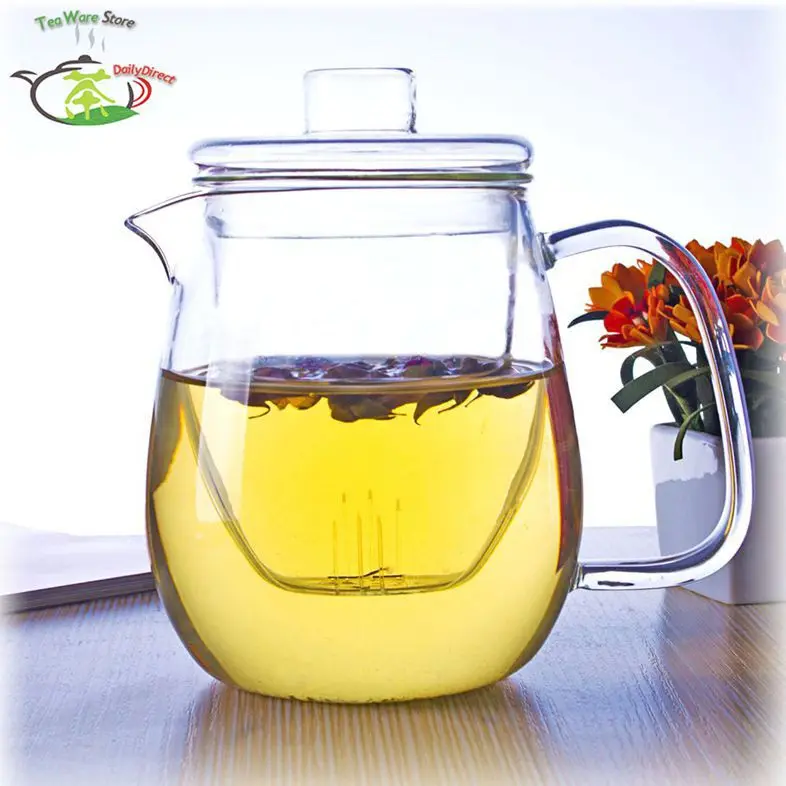 1x 610ml Heat-Resisting Clear Glass Teapot Water Coffee Tea Pot with Glass infuser with Lid
1x 610ml Heat-Resisting Clear Glass Teapot Water Coffee Tea Pot with Glass infuser with Lid