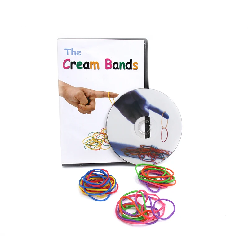 1 set The Cream Bands By Hondo (Gimmicks+DVD) Magic Tricks Props Magic Tools Comedy Close Up Stage Close-Up Magic Mentalism
1 set The Cream Bands By Hondo (Gimmicks+DVD) Magic Tricks Props Magic Tools Comedy Close Up Stage Close-Up Magic Mentalism