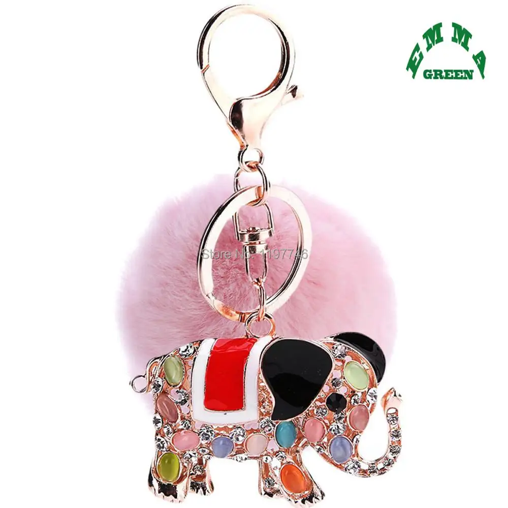 Elephant Royal Purple Rabbit Fur Ball Plush Keychain Prom Car Keyring Rhinestone Crystal Animal Pendant Key Chain For Bag
Elephant Royal Purple Rabbit Fur Ball Plush Keychain Prom Car Keyring Rhinestone Crystal Animal Pendant Key Chain For Bag