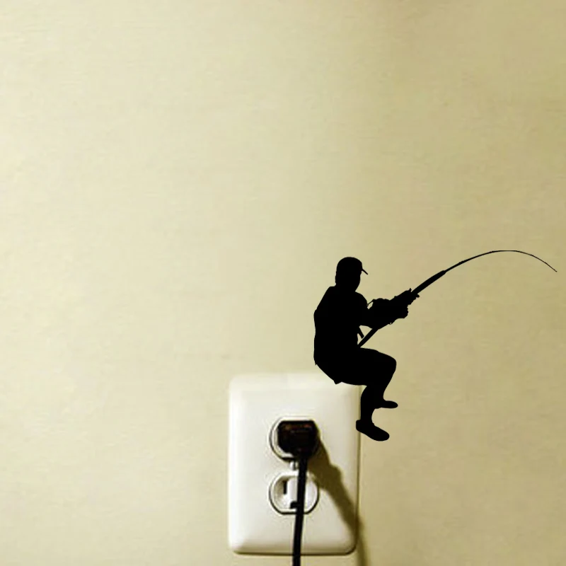 Fishing Personality Accessories Home Decor Wall Sticker Light Switch Decal 6SS0164
Fishing Personality Accessories Home Decor Wall Sticker Light Switch Decal 6SS0164