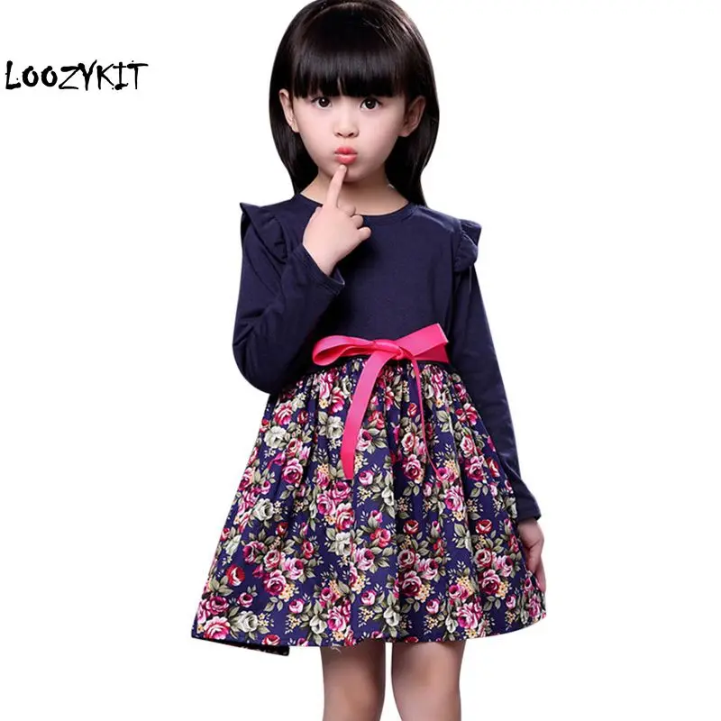 Loozykit Girls Belt Stitching Girl Floral Dress Autumn And Winter Girls Sweet Long-Sleeved Floral Dress
Loozykit Girls Belt Stitching Girl Floral Dress Autumn And Winter Girls Sweet Long-Sleeved Floral Dress