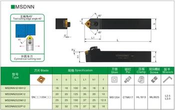 MSDNN 2525M12/3232P12 External Turning Tools Holders CNC Lathe Cutting Machining Boring Toolholders
MSDNN 2525M12/3232P12 External Turning Tools Holders CNC Lathe Cutting Machining Boring Toolholders