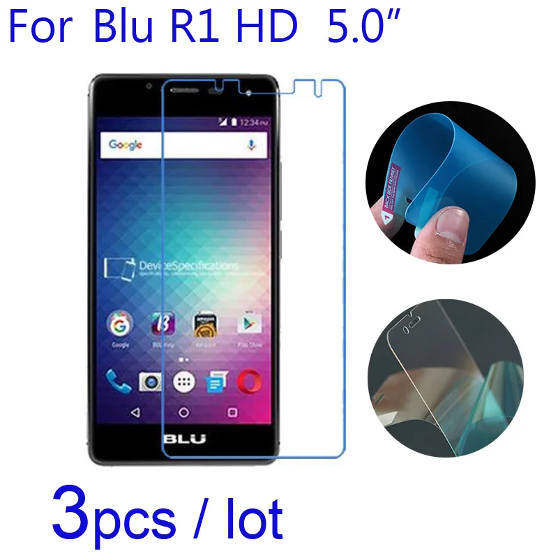 3pcs/lot Soft Nano Explosion-Proof Transparent Protective Films for Blu R1 HD R0011uu Phone Screen Protectors Guard (Not Glass) | Мобильные