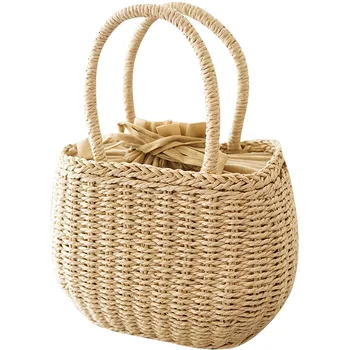 2018 rattan weave Bag portable simple straw woven solid color woven bag women's holiday beach bag Bohemia Handbag Bali Handmade
2018 rattan weave Bag portable simple straw woven solid color woven bag women's holiday beach bag Bohemia Handbag Bali Handmade