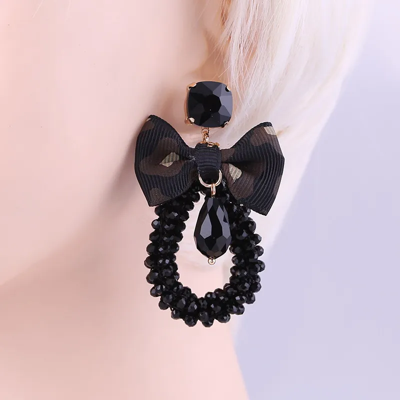 Drop Earrings for woman black