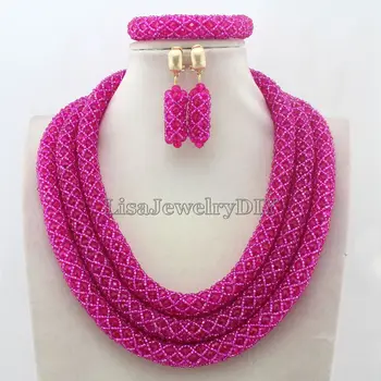 Splendid Statement Necklace African Beads Jewelry Sets Nigerian Wedding Crystal Jewelry Set Womens Jewellery Set HD7499
Splendid Statement Necklace African Beads Jewelry Sets Nigerian Wedding Crystal Jewelry Set Womens Jewellery Set HD7499