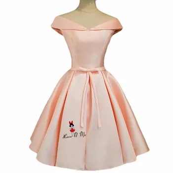 Simple Cheap Pink Prom Dresses 2018 Satin off Shoulder Short Party Dress Imported Plus Size Formal Gowns Vestidos de Formatura
Simple Cheap Pink Prom Dresses 2018 Satin off Shoulder Short Party Dress Imported Plus Size Formal Gowns Vestidos de Formatura