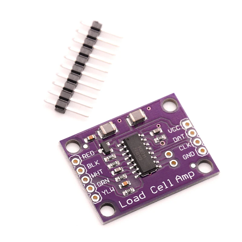 1 pcs 2.6 ~ 5.5V HX711 Weighing Sensor 24-bit A/D Conversion Adapter Load Cell Amplifier Board Weight Sensors
1 pcs 2.6 ~ 5.5V HX711 Weighing Sensor 24-bit A/D Conversion Adapter Load Cell Amplifier Board Weight Sensors