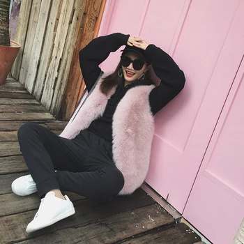 2018 autumn and winter new imitation fox fur long coat Slim V-neck faux fur vest female
2018 autumn and winter new imitation fox fur long coat Slim V-neck faux fur vest female