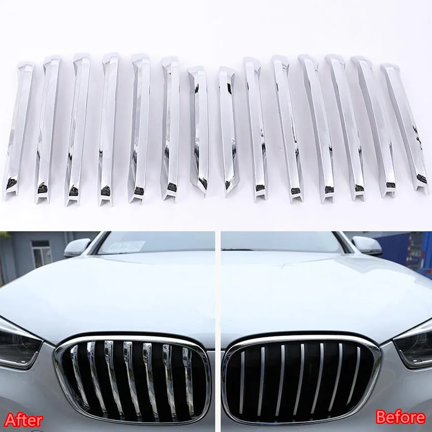 YAQUICKA 14pcs/set Auto Chrome ABS Car Front Grill Grille Cover Trim Mouldings Strip Styling Sticker Fit for BMW X1 2016
YAQUICKA 14pcs/set Auto Chrome ABS Car Front Grill Grille Cover Trim Mouldings Strip Styling Sticker Fit for BMW X1 2016