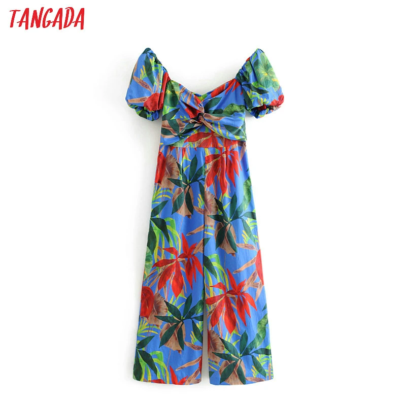 Tangada women boho style floral print jumpsuits short sleeve pleated pockets rompers female beach chic playsuits 3H205
Tangada women boho style floral print jumpsuits short sleeve pleated pockets rompers female beach chic playsuits 3H205