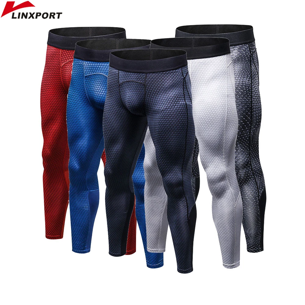 

Men Sports Tights Compression Wear Running Pants Training Trousers Fitness Gym Clothing Thermal Rashguard Jogger Jog Sweatpants
