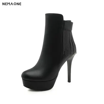 NEMAONE 2019 Super high heels women ankle boots sexy ladies party dress shoes plafform winter autumn boots woman size 42 43
NEMAONE 2019 Super high heels women ankle boots sexy ladies party dress shoes plafform winter autumn boots woman size 42 43