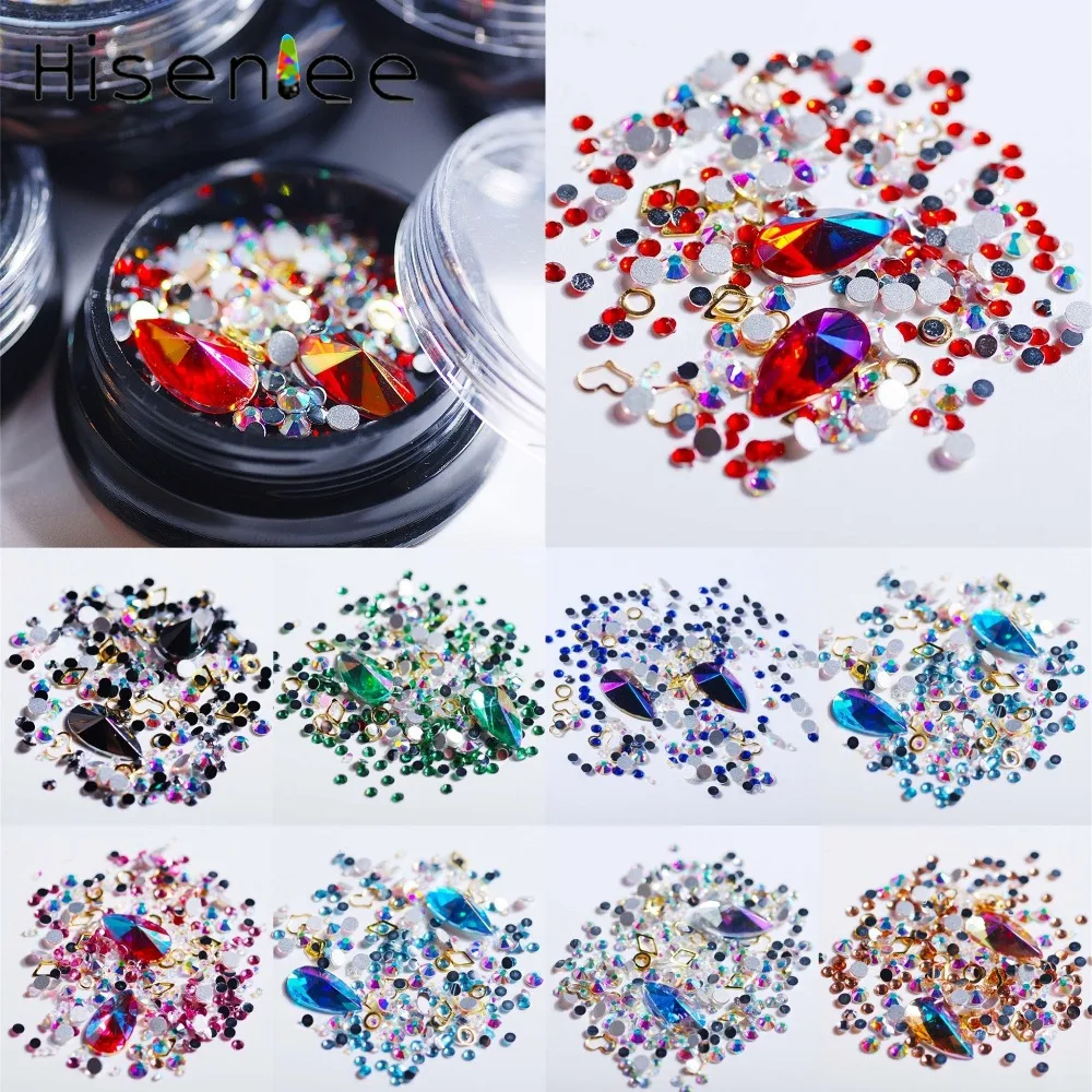1Box New Multi-Style Fashion Rhinestone Hollow Rivet Combination Colorful Colorful Japanese Style Design DIY Nail Art Decoration
1Box New Multi-Style Fashion Rhinestone Hollow Rivet Combination Colorful Colorful Japanese Style Design DIY Nail Art Decoration