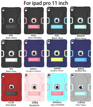 New Contrast Color Tough Armor Protective Shell for Apple iPad Pro 11 inch Hybrid 2 in 1 PC TPU Rugged Kickstand Shockproof
New Contrast Color Tough Armor Protective Shell for Apple iPad Pro 11 inch Hybrid 2 in 1 PC TPU Rugged Kickstand Shockproof