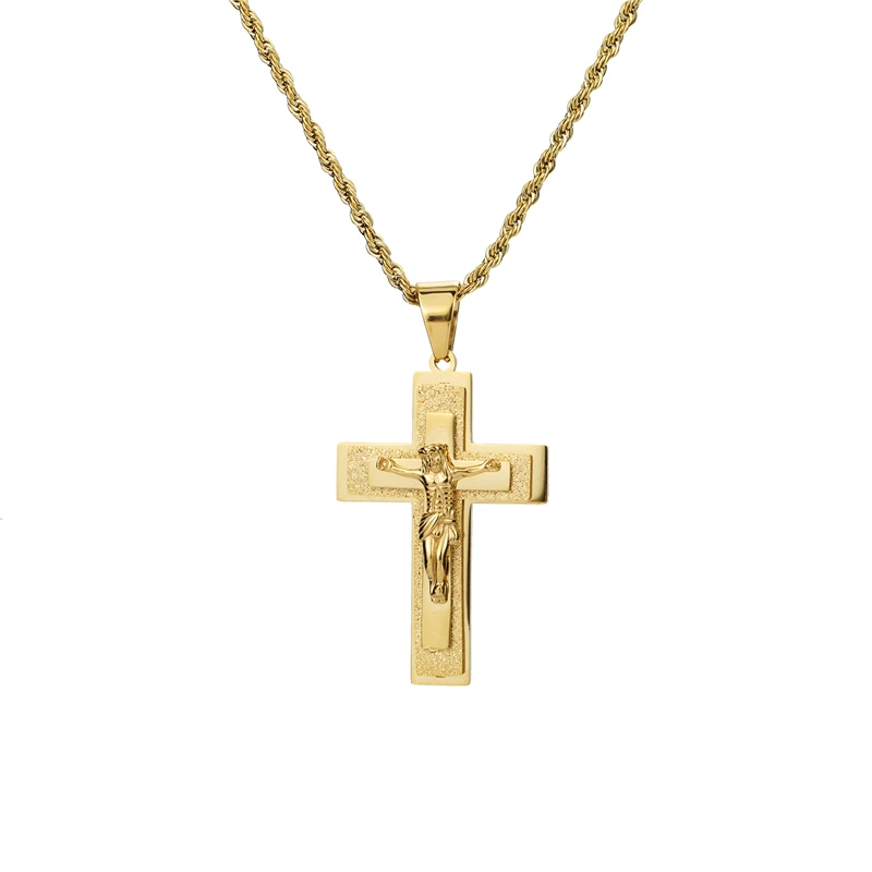 Cross Rucifix Jesus Piece Pendant Necklace Gold Color Men Women Stainless Steel Chain Catholic Crucifixes Mens Necklace Pendant
Cross Rucifix Jesus Piece Pendant Necklace Gold Color Men Women Stainless Steel Chain Catholic Crucifixes Mens Necklace Pendant