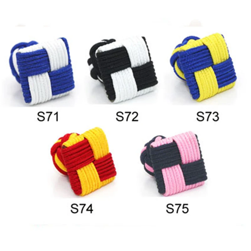 Hot sale 5 pairs / lot square silk Knot cufflinks S66-S90 color can be mixed handmade drop shipping
Hot sale 5 pairs / lot square silk Knot cufflinks S66-S90 color can be mixed handmade drop shipping