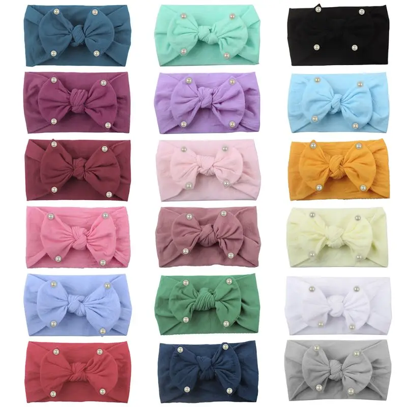 Hair Band Baby Newborn Girls Headband Bowknot Pearl Simulation Headwear Cute Kids Children Wide Elastic Soft DIY Bow Knot
Hair Band Baby Newborn Girls Headband Bowknot Pearl Simulation Headwear Cute Kids Children Wide Elastic Soft DIY Bow Knot