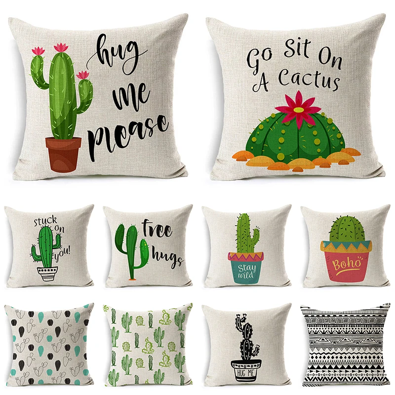 Comwarm Beige Succulents Cactus Cushion Cover Linen Cotton Lovely Tropical Green Plant Sofa Pillow Cover Home Decor Pillow Case
Comwarm Beige Succulents Cactus Cushion Cover Linen Cotton Lovely Tropical Green Plant Sofa Pillow Cover Home Decor Pillow Case