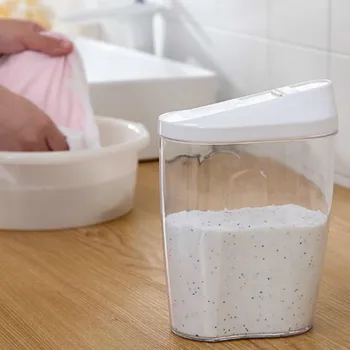 Washing powder box household lid special bottle creative transparent container storage tank washing powder bucket XI3071021
Washing powder box household lid special bottle creative transparent container storage tank washing powder bucket XI3071021