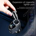 Baseus FM Transmitter Modulator Bluetooth 5.0 Wireless Car Audio MP3 Player Cigarette Lighter Socket Splitter Car Phone Charger