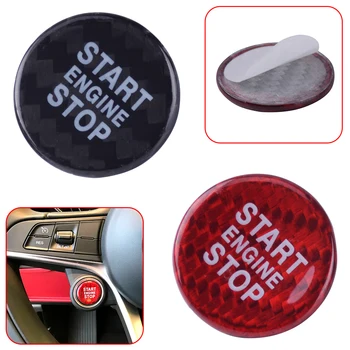 DWCX Car Styling Carbon Fiber Auto Engine Start Stop Push Button Switch Cover Trim Fit for Alfa Romeo Giulia 2017
DWCX Car Styling Carbon Fiber Auto Engine Start Stop Push Button Switch Cover Trim Fit for Alfa Romeo Giulia 2017