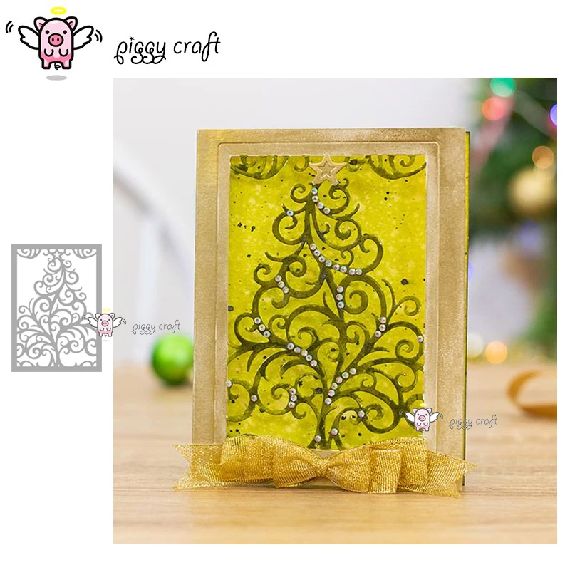 Piggy Craft metal cutting dies cut die mold Swirling christmas tree card Scrapbook paper craft knife mould blade punch stencils
Piggy Craft metal cutting dies cut die mold Swirling christmas tree card Scrapbook paper craft knife mould blade punch stencils