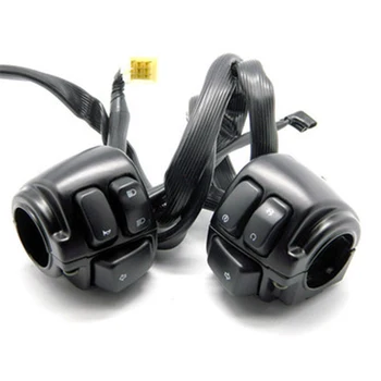 25mm Aluminum Motorcycle Handlebar Control Switches Kill Start Turn Signal Switch Button With Wiring Harness For Harley 883
25mm Aluminum Motorcycle Handlebar Control Switches Kill Start Turn Signal Switch Button With Wiring Harness For Harley 883