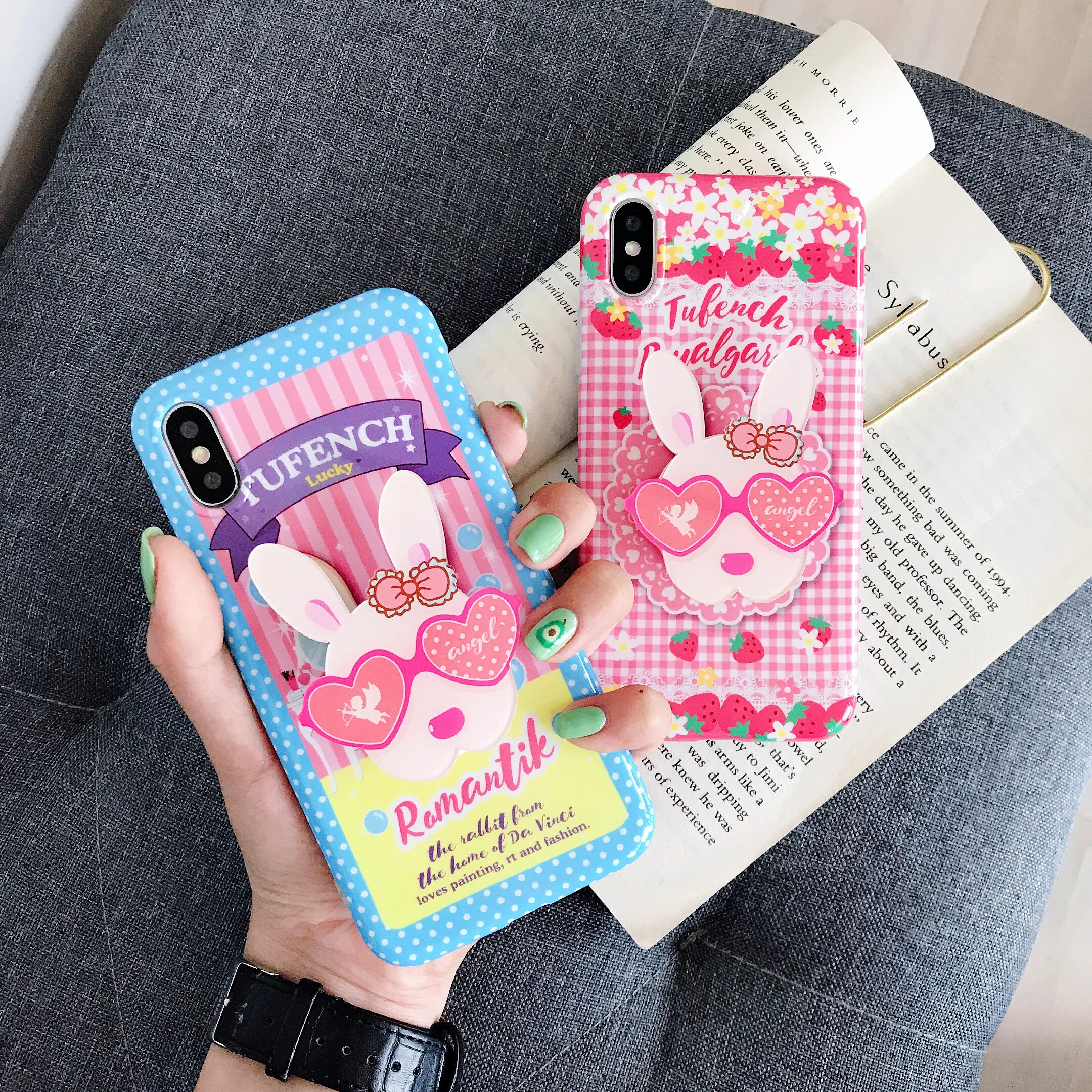 For iphone X XS MAX XR case 3D Cartoon Rabbit Strawberry flower Back Cover Case for IPhone 7 8 plus 6 6s plus funda capa
For iphone X XS MAX XR case 3D Cartoon Rabbit Strawberry flower Back Cover Case for IPhone 7 8 plus 6 6s plus funda capa