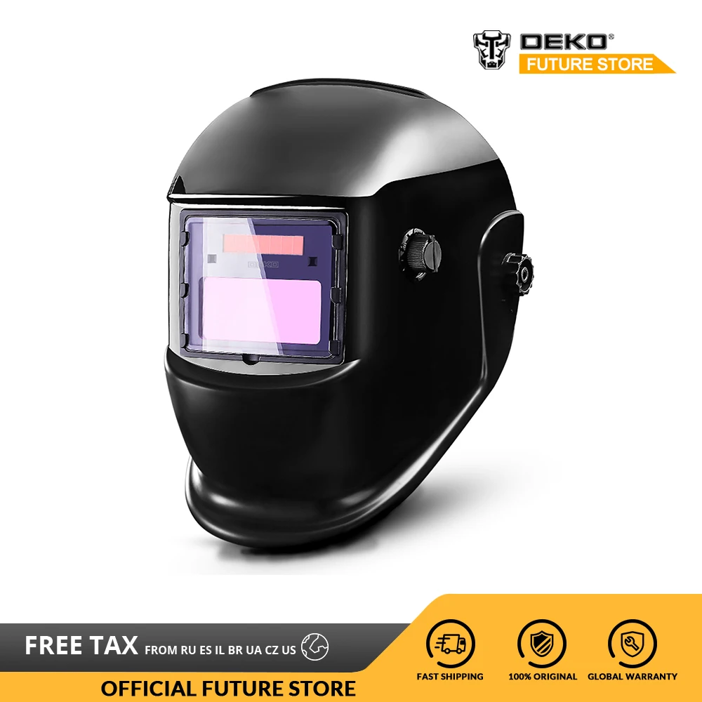 DEKO DKMZ350 Solar Automatic Darkening Welding Helmet Welding Mask Automatic Welding Shield DIN 4 Variable 9-13
DEKO DKMZ350 Solar Automatic Darkening Welding Helmet Welding Mask Automatic Welding Shield DIN 4 Variable 9-13