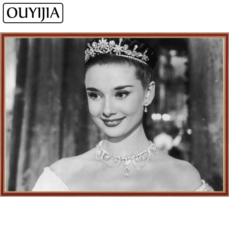 OUYIJIA Hollywood Star 5D DIY Diamond Figure Classic Painting CrossStitch Embroidery Mosaic Rhinestone Decoration | Дом и сад