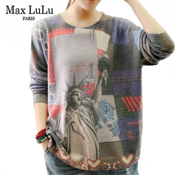 Max LuLu 2019 Korean Fashion Designer Ladies Casual Sweaters Womens Cotton Printed Pullover Vintage Winter Knitted Punk Knitwear
Max LuLu 2019 Korean Fashion Designer Ladies Casual Sweaters Womens Cotton Printed Pullover Vintage Winter Knitted Punk Knitwear