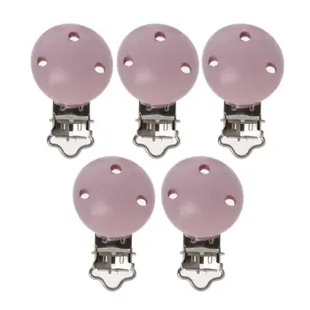 7 colors 5pcs/lot Metal Wooden Baby Pacifier Clips Solid Color Holders Cute Infant Soother Clasps Holders Accessories
7 colors 5pcs/lot Metal Wooden Baby Pacifier Clips Solid Color Holders Cute Infant Soother Clasps Holders Accessories
