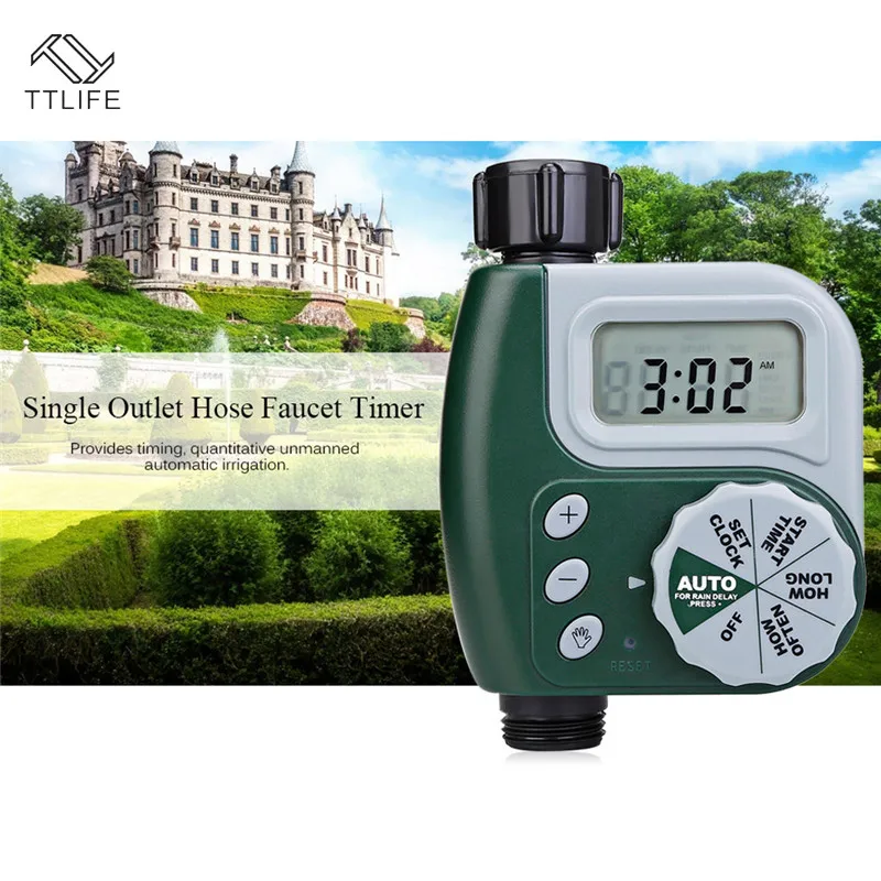 TTLIFE Garden Watering Timer Automatic Electronic Water Timer Home Garden Irrigation Timer Controller System Autoplay Irrigator
TTLIFE Garden Watering Timer Automatic Electronic Water Timer Home Garden Irrigation Timer Controller System Autoplay Irrigator