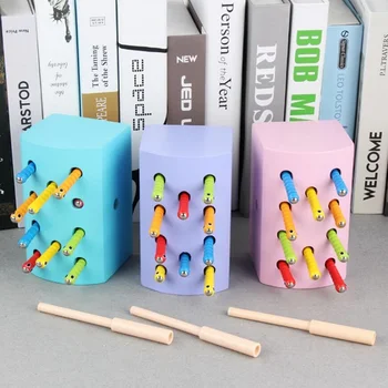 Montessori Cute catch insects Hand-eye coordination educational toy wooden Toys For Children Birthday/Xmas Gift
Montessori Cute catch insects Hand-eye coordination educational toy wooden Toys For Children Birthday/Xmas Gift