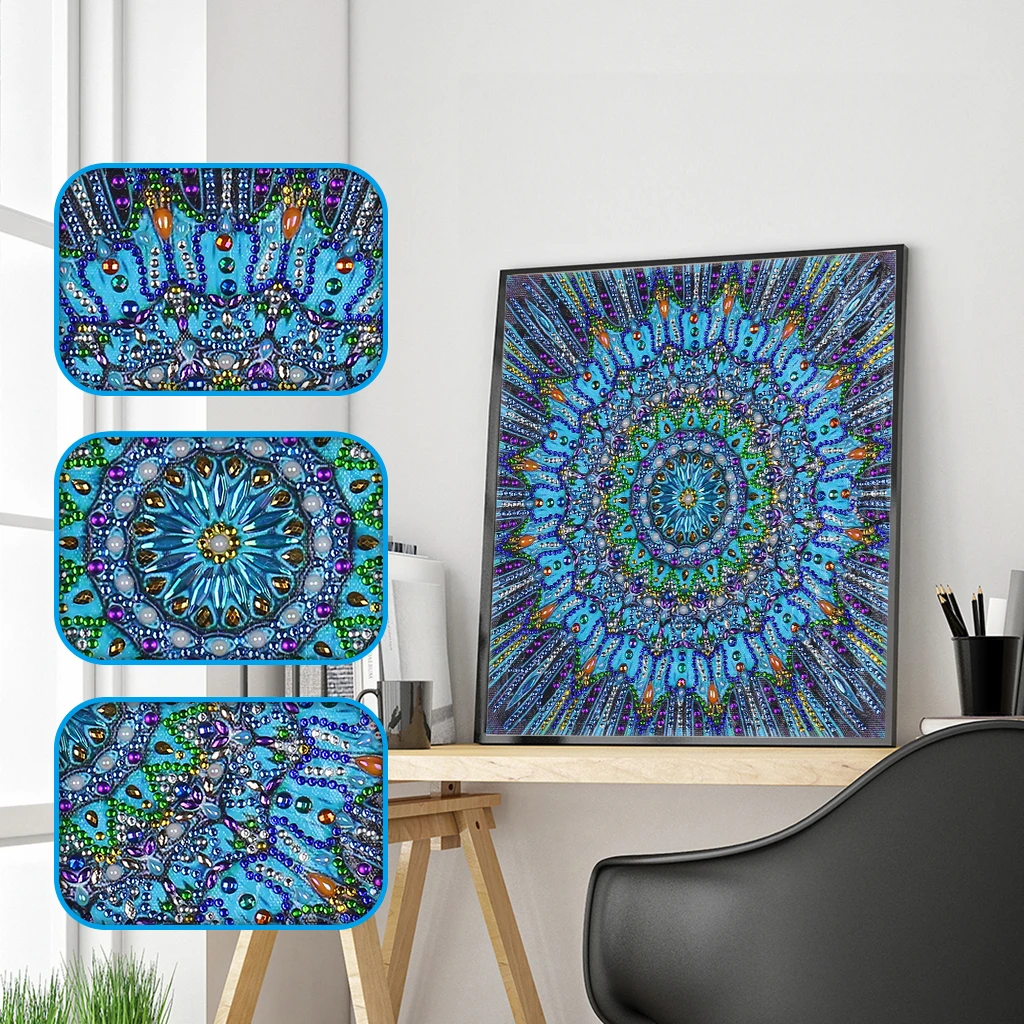 Special Shape Diamond Painting Mandala Flower Modern Pattern DIY 5D Part Drill Cross Stitch Kit Crystal Art Home Decoration 
Special Shape Diamond Painting Mandala Flower Modern Pattern DIY 5D Part Drill Cross Stitch Kit Crystal Art Home Decoration