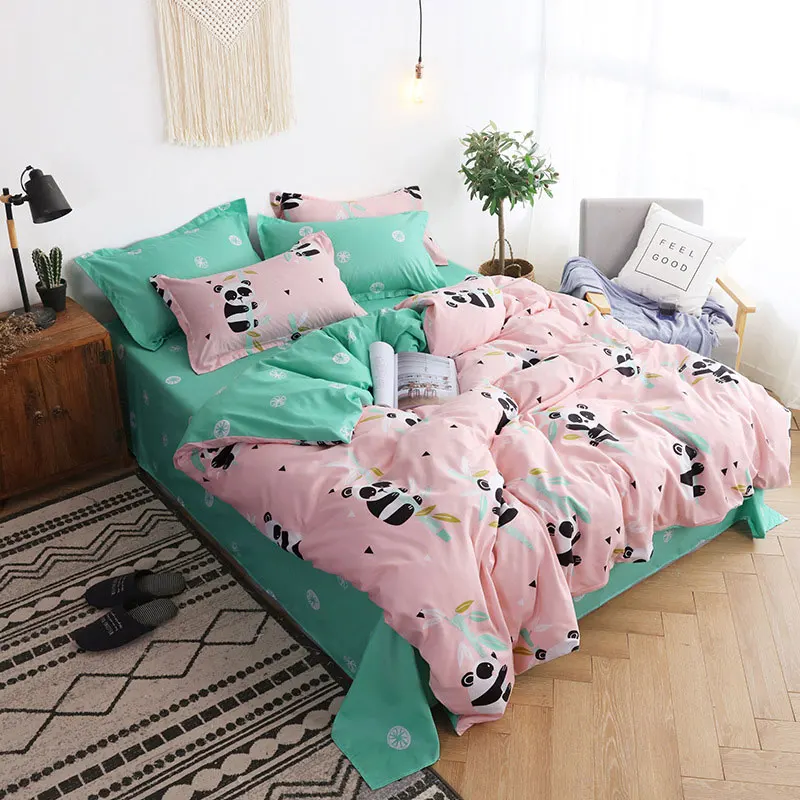 Panda 4pcs Girl Boy Kid Bed Cover Set Cartoon Duvet Cover Adult Child Bed Sheets And Pillowcases Comforter Bedding Set 2TJ-61005
Panda 4pcs Girl Boy Kid Bed Cover Set Cartoon Duvet Cover Adult Child Bed Sheets And Pillowcases Comforter Bedding Set 2TJ-61005