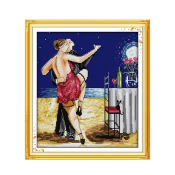 European-style Western figures dancing seaside, graceful dance tango cross stitch handmade kit embroidery embroidery paintings
European-style Western figures dancing seaside, graceful dance tango cross stitch handmade kit embroidery embroidery paintings
