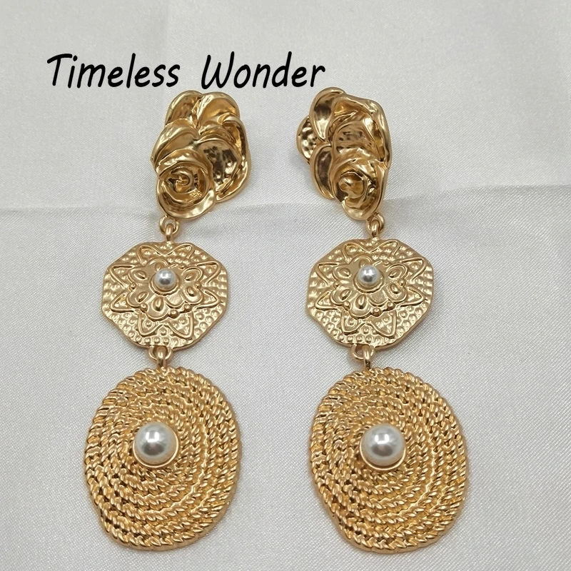 Timeless Wonder Retro Floral Faux Pearl Art Deco Stud Statement Earrings Party Gown Top Runway Rare Punk Gothic Glam Ins 4533
Timeless Wonder Retro Floral Faux Pearl Art Deco Stud Statement Earrings Party Gown Top Runway Rare Punk Gothic Glam Ins 4533